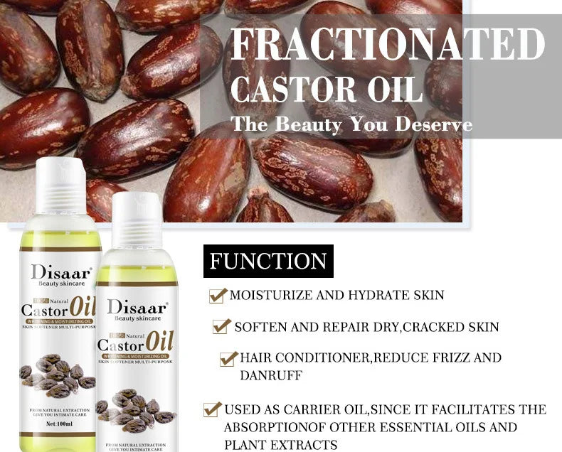 Disaar 100% Organic Castor Oil Body Relaxation 100ml