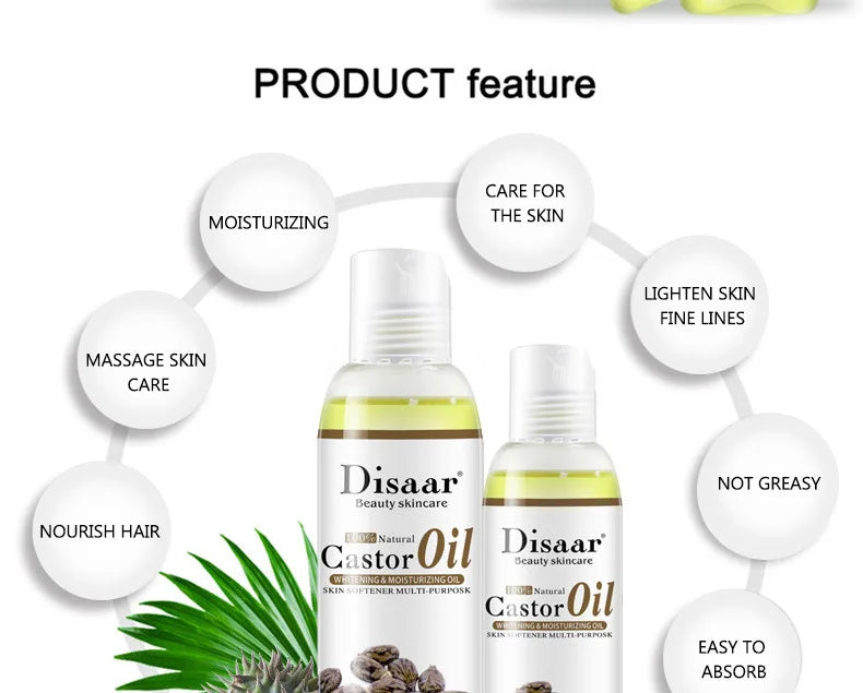 Disaar 100% Organic Castor Oil Body Relaxation 100ml