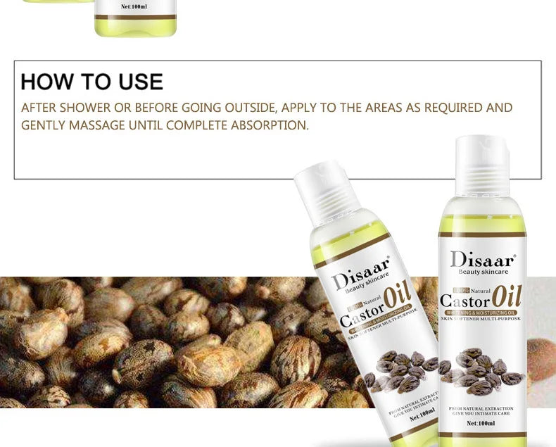 Disaar 100% Organic Castor Oil Body Relaxation 100ml
