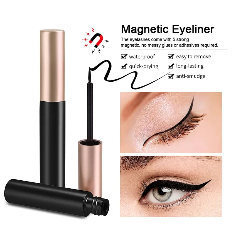 1/2Pcs Black Magnetic Eyeliner Glue