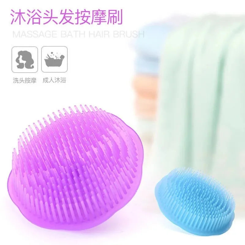 1Pc Silicone Head Body Scalp Massage Brush Comb
