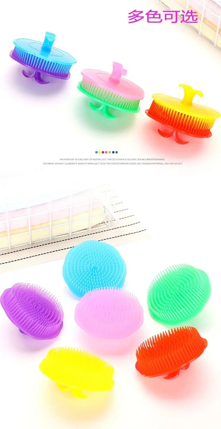 1Pc Silicone Head Body Scalp Massage Brush Comb