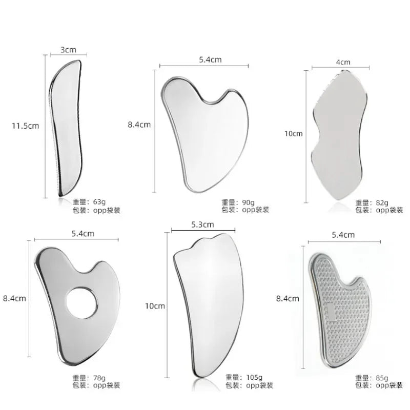 Gua Sha Facial Tool Stainless Steel Massage