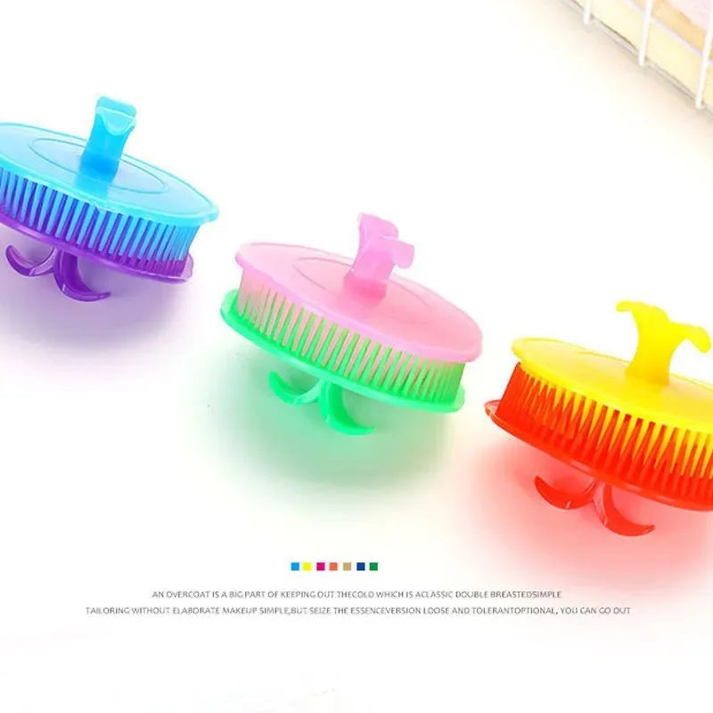 1Pc Silicone Head Body Scalp Massage Brush Comb