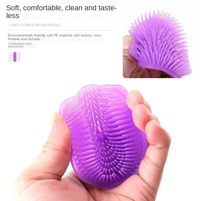 1Pc Silicone Head Body Scalp Massage Brush Comb