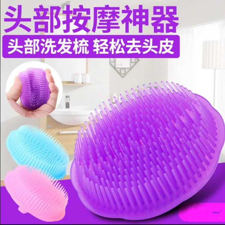 1Pc Silicone Head Body Scalp Massage Brush Comb
