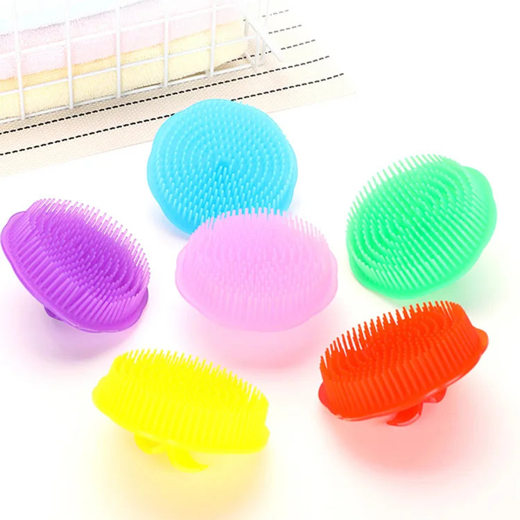 1Pc Silicone Head Body Scalp Massage Brush Comb