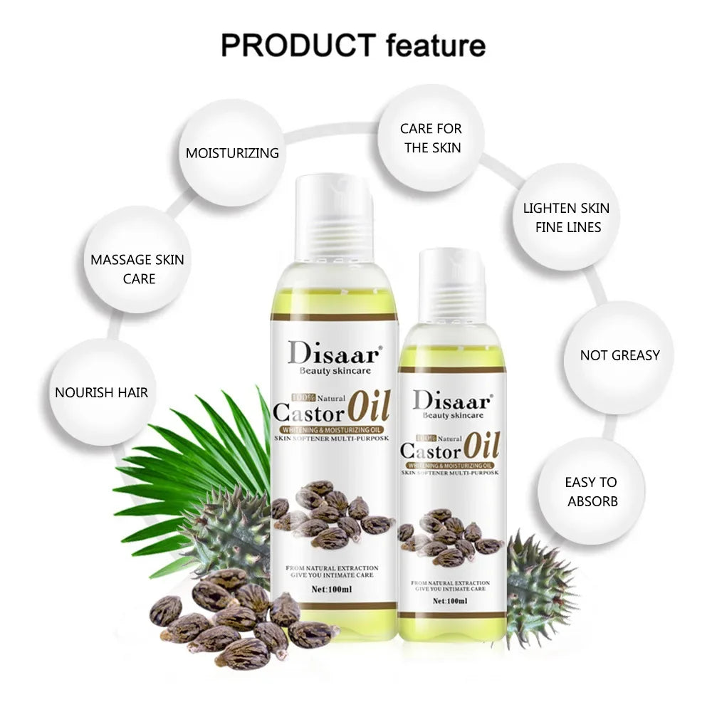 Disaar 100% Organic Castor Oil Body Relaxation 100ml