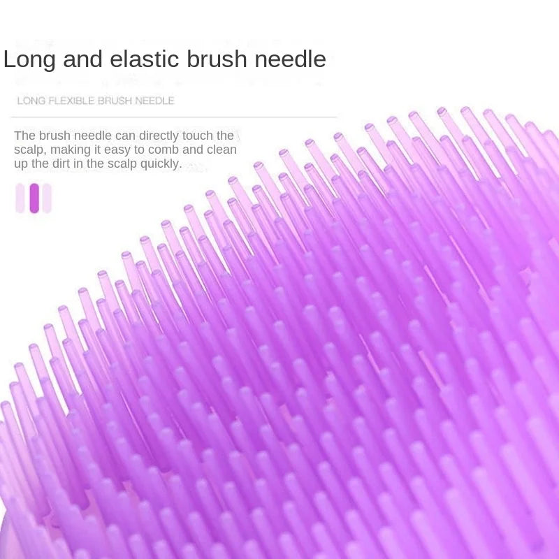 1Pc Silicone Head Body Scalp Massage Brush Comb
