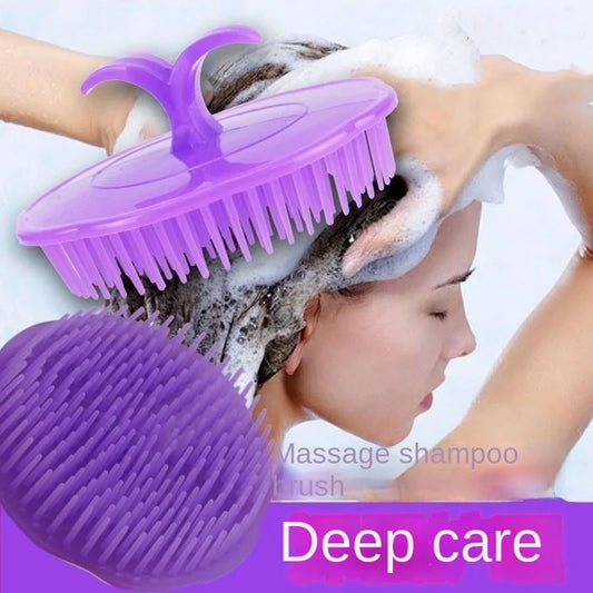 1Pc Silicone Head Body Scalp Massage Brush Comb